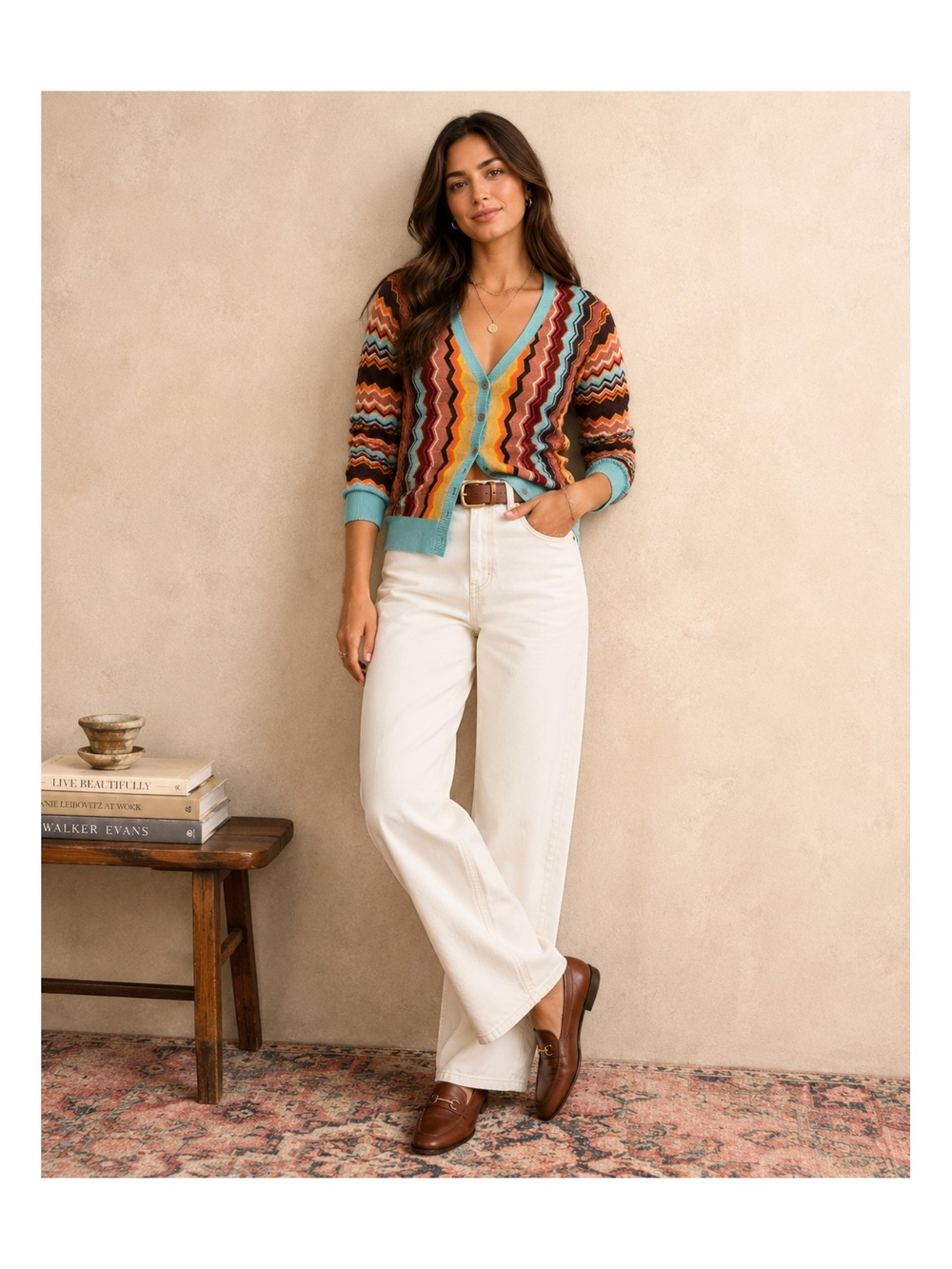 Missoni Target 20th Anniversary Zig Zag Knit Cardigan XL Multicolor Chevron‎